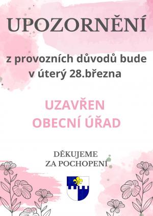 Uzavření Obecního úřadu